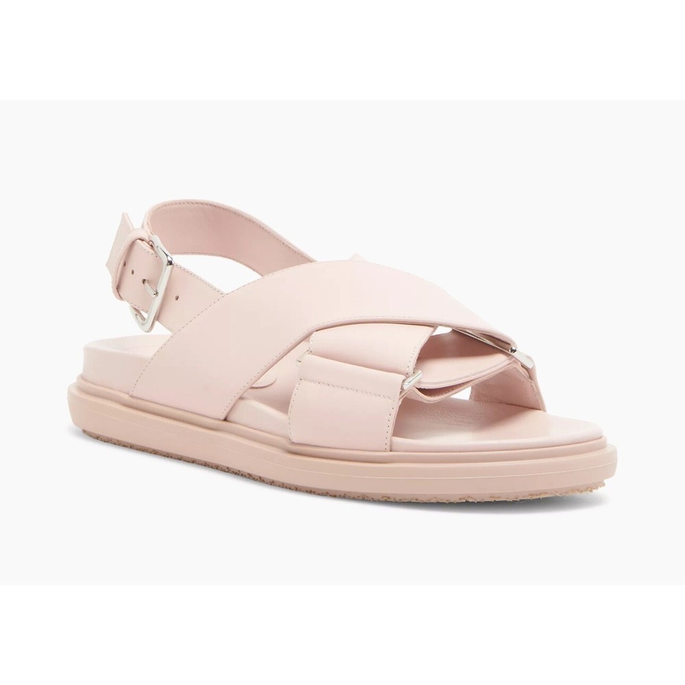 MARNI Criss Cross Sandals shoes FBMS005201 leather Pink Women size 36 Us 6 - Picture 2 of 16